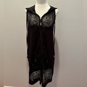 DOTTI WOMENS COVER UP BLK SZ S